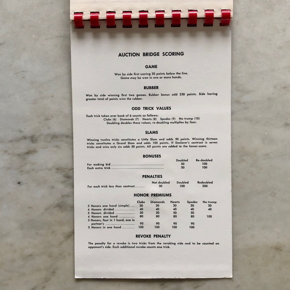 Vintage Piper Bridge Pointer and Pad: Contract and Auction Scoring --NEVER USED - Picture 5 of 7